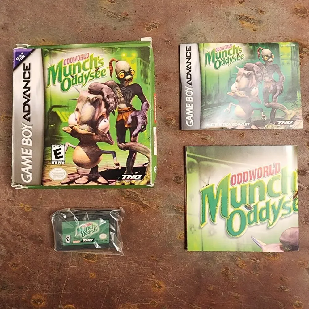 Game - Oddworld: Munch's Oddysee (CIB+) - GBA - Nintendo
